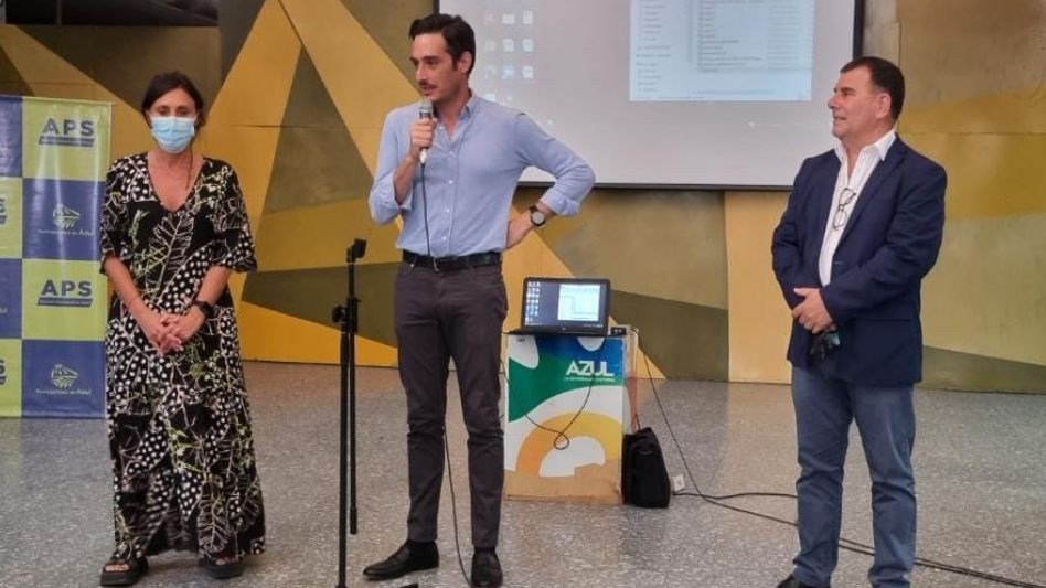 El Dr. Martín Maraschio días atrás en una actividad junto al intendente Hernán Bertellys. 