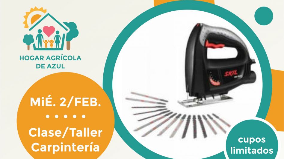 Taller de carpintería en el Hogar Agrícola