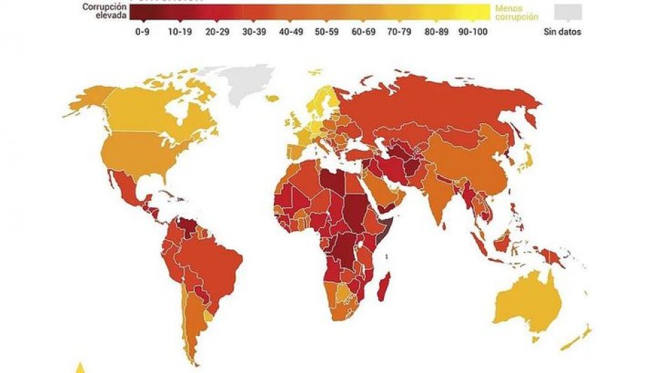 La Argentina retrocedió 18 lugares en el ranking global de 2021 sobre la corrupción