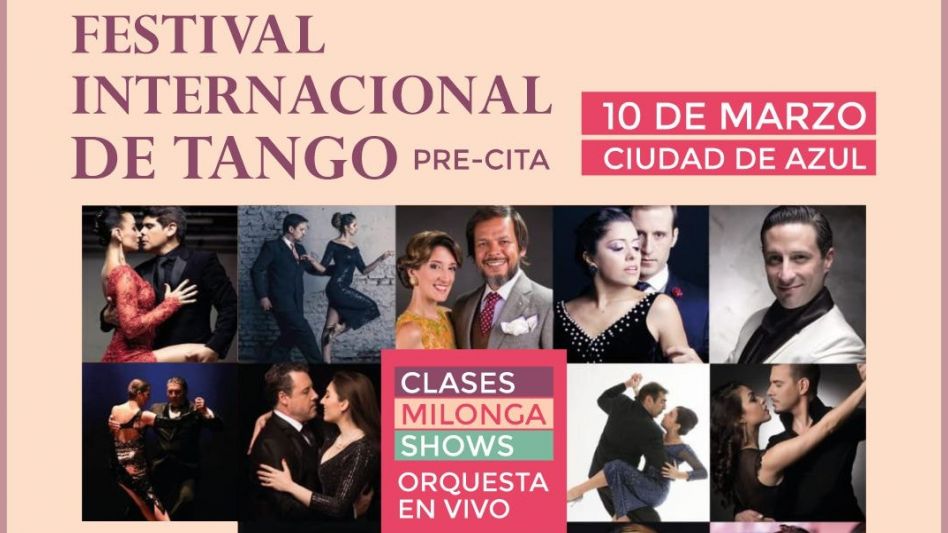 Azul será sede de un festival internacional de tango
