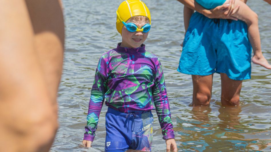 Con más de 20 participantes, se llevó a cabo el Triatlón Infantil 