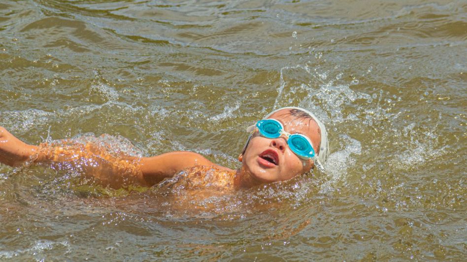 Con más de 20 participantes, se llevó a cabo el Triatlón Infantil 