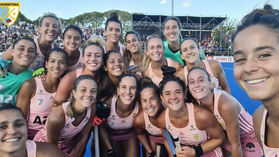  Las Leonas, con Clara Barberi (en el medio a la izquierda), superaron a Bélgica por 3 a 1 por la FIH Pro League. 