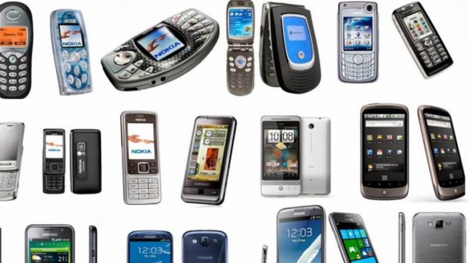 La evolución en teléfonos móviles. 