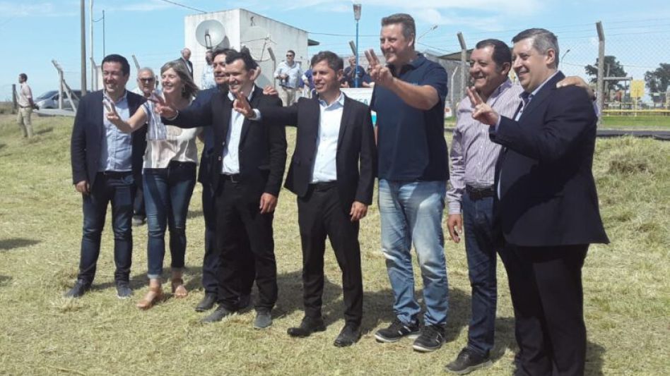 Marini participó el jueves de un encuentro en guaminí, donde el gobernador Kicillof dejó inaugurada la red de gas natural para esa ciudad y Laguna Alsina. PRENSA MUNICIPALIDAD DE JUÁREZ