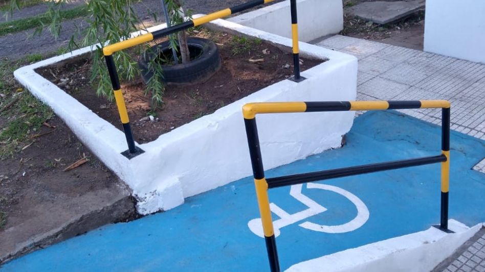   Reacondicionaron la rampa para discapacitados
