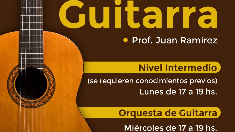 Inscripción para el taller municipal de guitarra