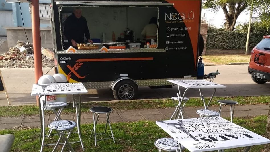 El carrito dedicado a la venta de comida para celíacos que se instala en la plaza De Los Abuelos. 