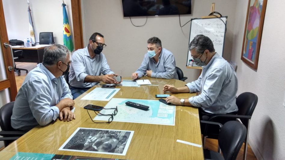 Según dijo Sombra, en la charla con Guillermo Jelinski se abordaron ?temas puntuales que son muy necesarios para el desarrollo de Azul?. PRENSA FRENTE DE TODOS 