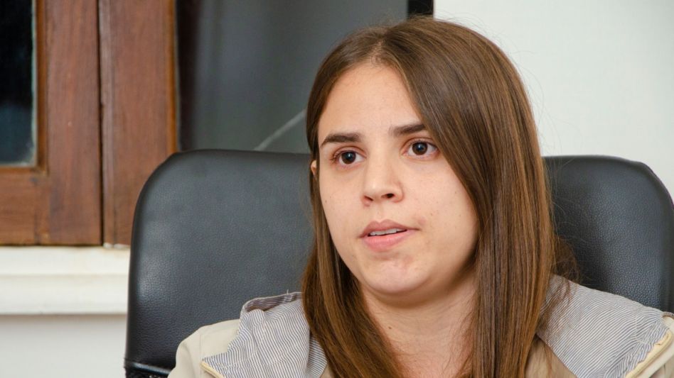 La coordinadora de Medio Ambiente de la Municipalidad de Azul, Agostina Pérez Guedes, el día que dialogó con diario EL TIEMPO. FOTO: NACHO CORREA