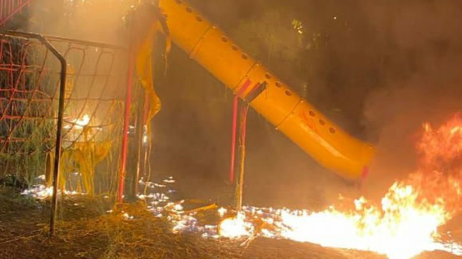 Prendieron fuego los juegos de nuestro Parque Municipal