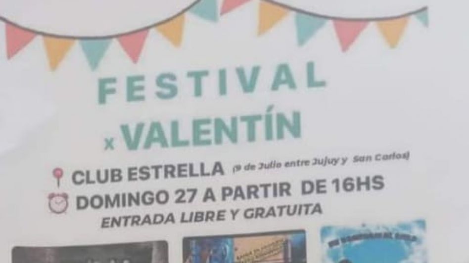 Festival Valentín lleva en nombre de la fiesta que tendrá lugar en Estrellas de Juventud este domingo a las 16.  