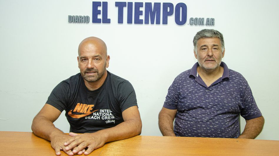Sergio Vázquez y Víctor Álvarez, presidente y vicepresidente del Club Ciclista de Azul, respectivamente, hablaron con EL TIEMPO. Foto: Nacho Correa