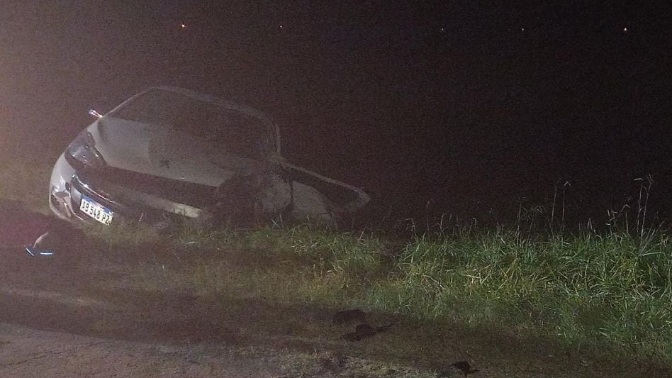 Chocaron un auto y un camión en la Ruta 3