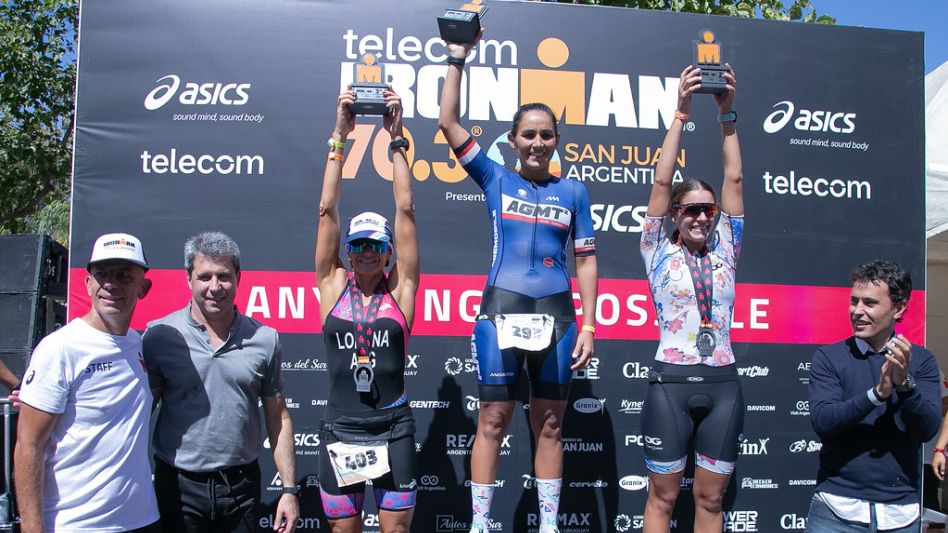 Pennella fue la ganadora en la rama femenina. Con un tiempo de 4 horas, 43 minutos y 13 segundos, la azuleña logró ser la más rápida en llegar a la línea de meta. Foto: gentileza Prensa San Juan.