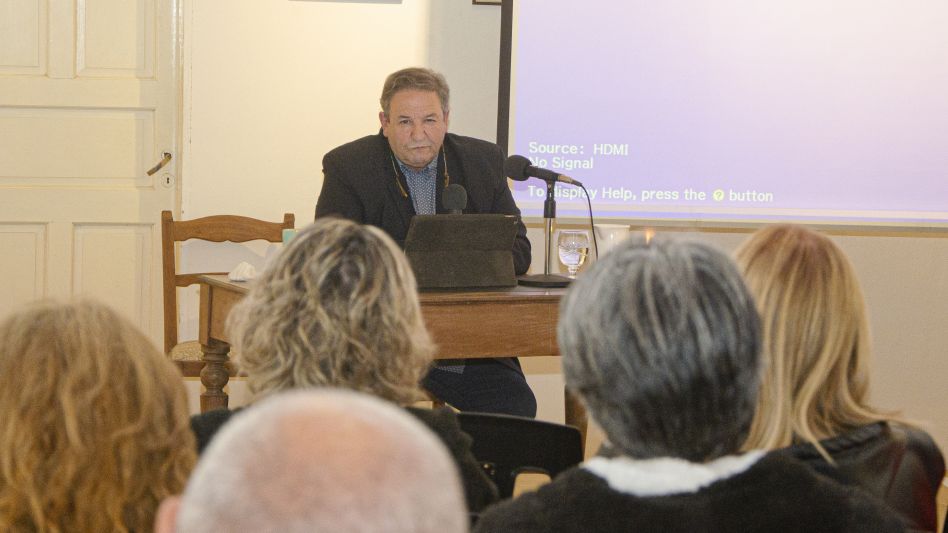 Ricardo Sanucci, el pasado sábado, en el Museo Comunitario.     NACHO CORREA    