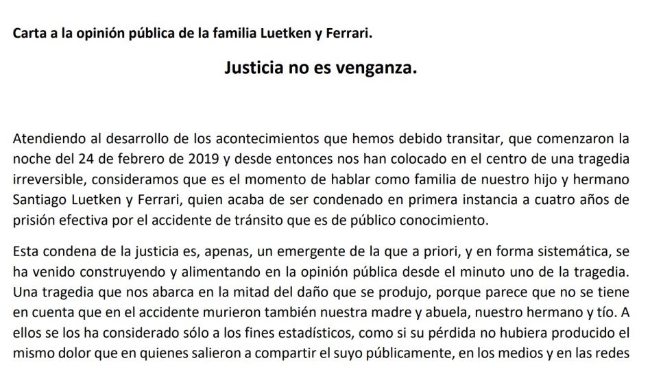 Justicia no es venganza.
