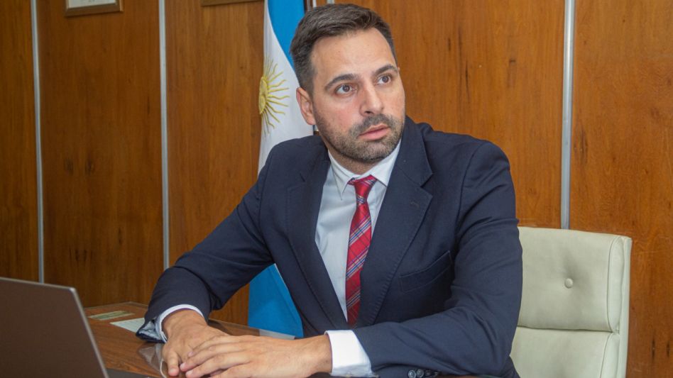 El Dr. Gastón Argeri, actual presidente del Colegio de Abogados del Departamento Judicial de Azul.      PRENSA CAA