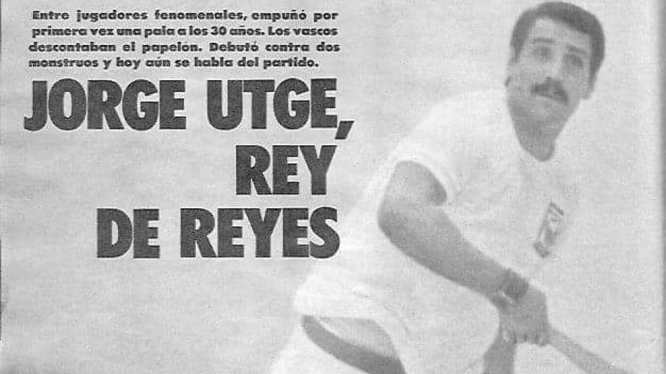 Jorge Utge, un gran pelotari que cruzó el charco para luego regresar después varios años. Foto: archivo.