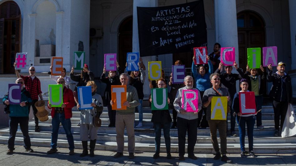 Artistas Autoconvocados de Azul se reunirá hoy después del mediodía con concejales de diferentes bloques. FOTO: NICOLÁS MURCIA