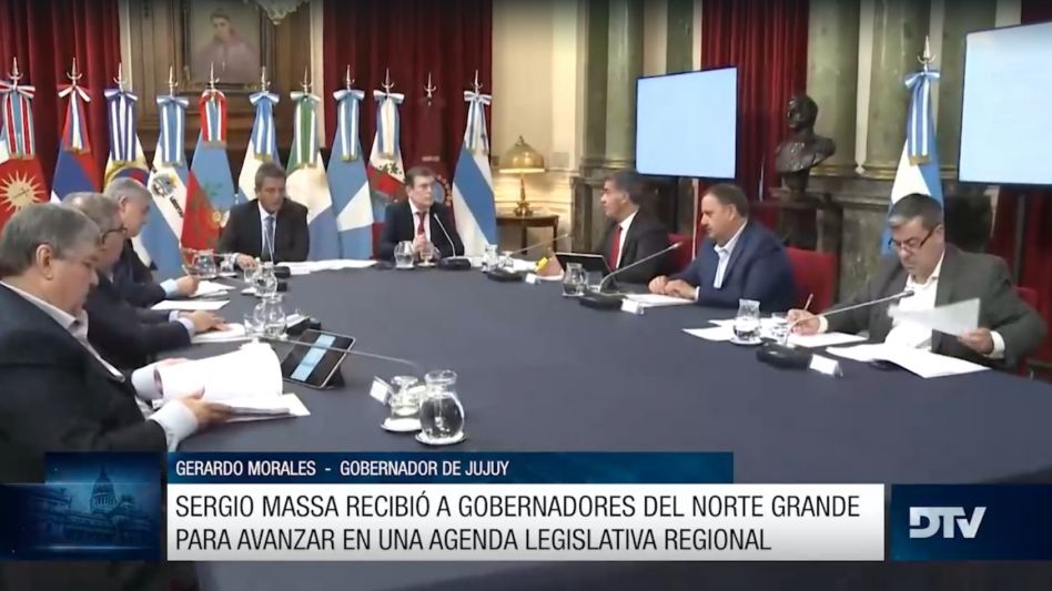 Massa recibió a gobernadores del Norte Grande para avanzar en una agenda legislativa regional