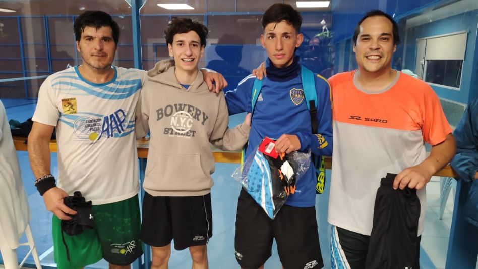 Finalistas de 6ta libre: de izquierda a derecha Uriel Loustau, Gerónimo López , Francisco Parodi y Sebastián Cartaman.