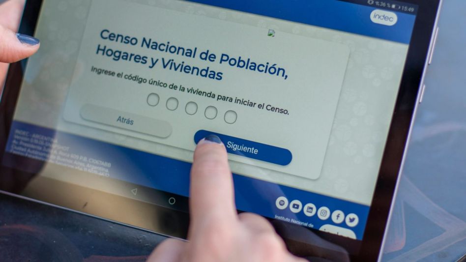 El 25% de las viviendas completó el Censo Digital a menos de una semana del operativo presencial