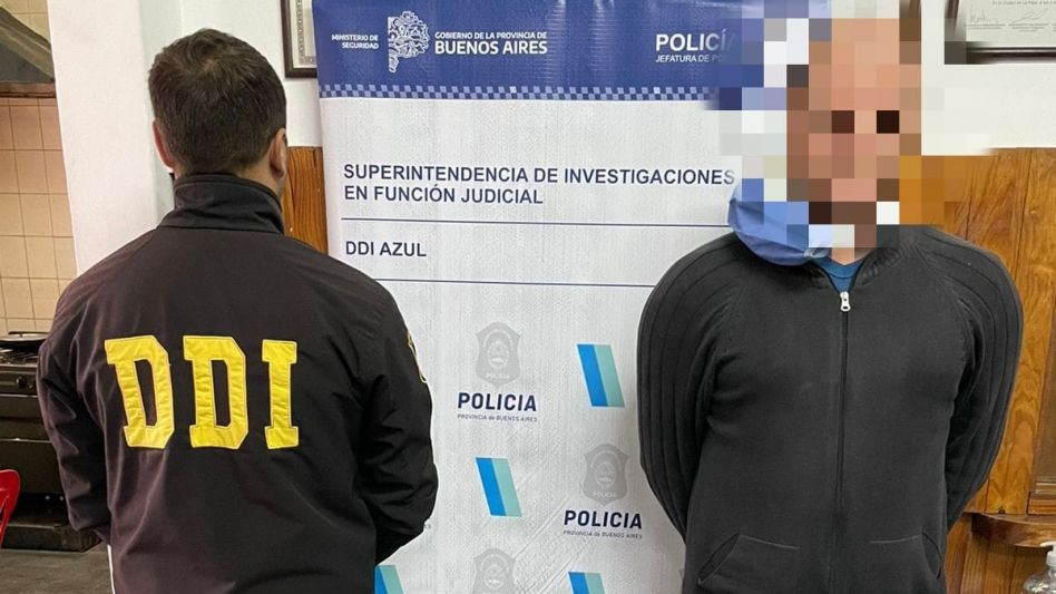 En Benito Juárez fue detenido el acusado de estos hechos. Hoy martes fue indagado en los tribunales de Azul y declaró. FOTOS Y VIDEO: DDI AZUL/PBA