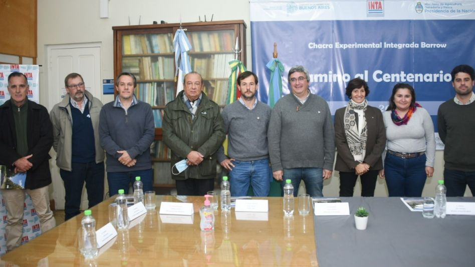 El ministro de Desarrollo Agrario, Javier Rodríguez, en Tres Arroyos. DIB