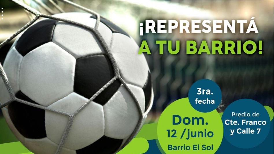 Los Torneos Barriales continuarán en el barrio El Sol