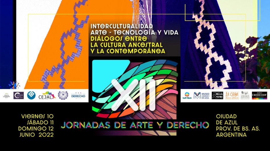 En diferentes espacios de la ciudad se llevarán a cabo las XII Jornadas de Arte y Derecho los días viernes 10 y sábado 11 de junio.  
