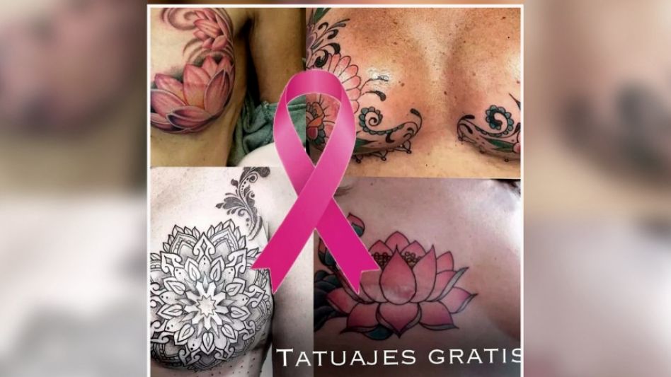 Ofrecen tatuajes gratis a mujeres sobrevivientes de cáncer de mama