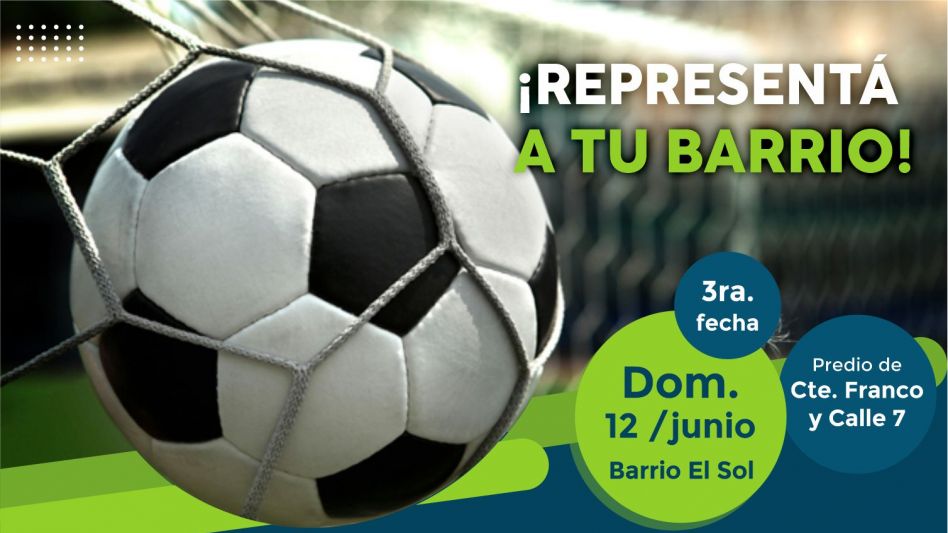 El barrio El Sol será sede de los próximos Torneos Barriales