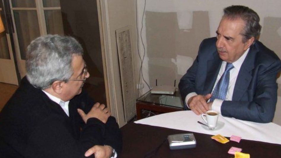 Uno de mis orgullos. El reportaje al ex presidente Raúl Alfonsín, en una de las oportunidades en que visitó Azul.