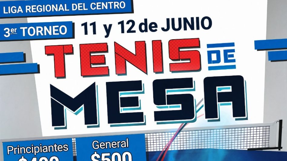 Se juega la tercera fecha de la Liga Regional de Tenis de Mesa 