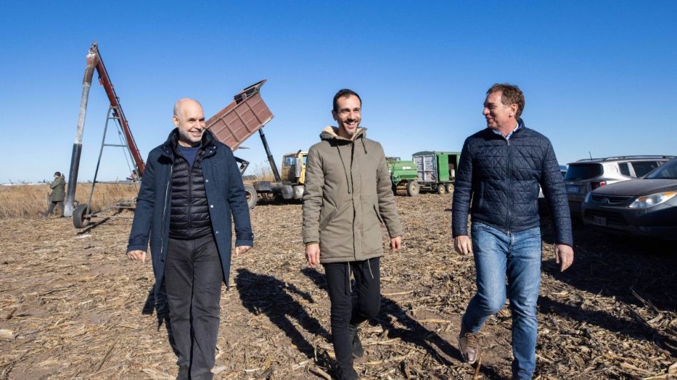 Santilli y Larreta reclamaron por el gasoil en una visita al interior bonaerense