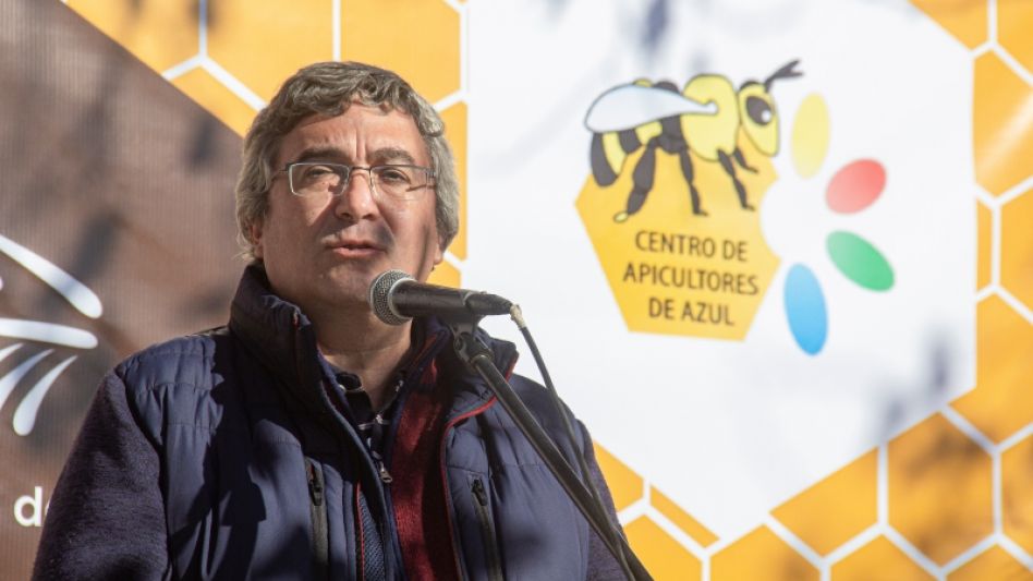 El Ministro de Desarrollo Agrario de la provincia de Buenos Aires, Javier Rodríguez estuvo en Azul y habló del importante lugar que ocupan los apicultores argentinos a nivel global. NICOLAS MURCIA