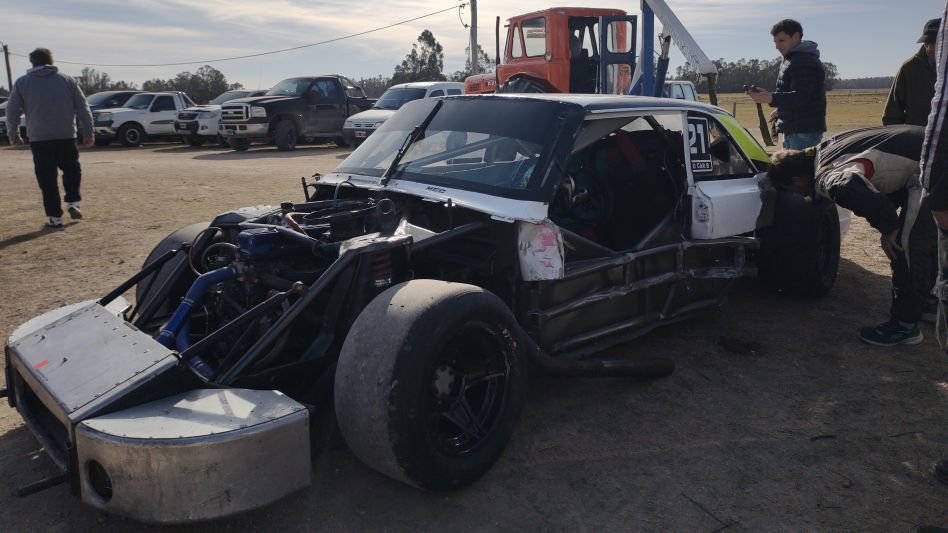 El auto de Juan María Mantelli.