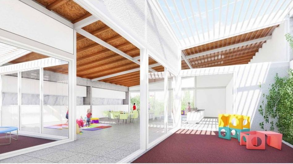 Así será por dentro uno de los espacios con los que contará el Centro de Desarrollo Infantil que construirá la Comuna.    PRENSA MUNICIPAL