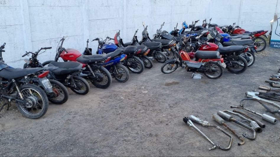 Secuestro de más de 60 motos en distintos operativos