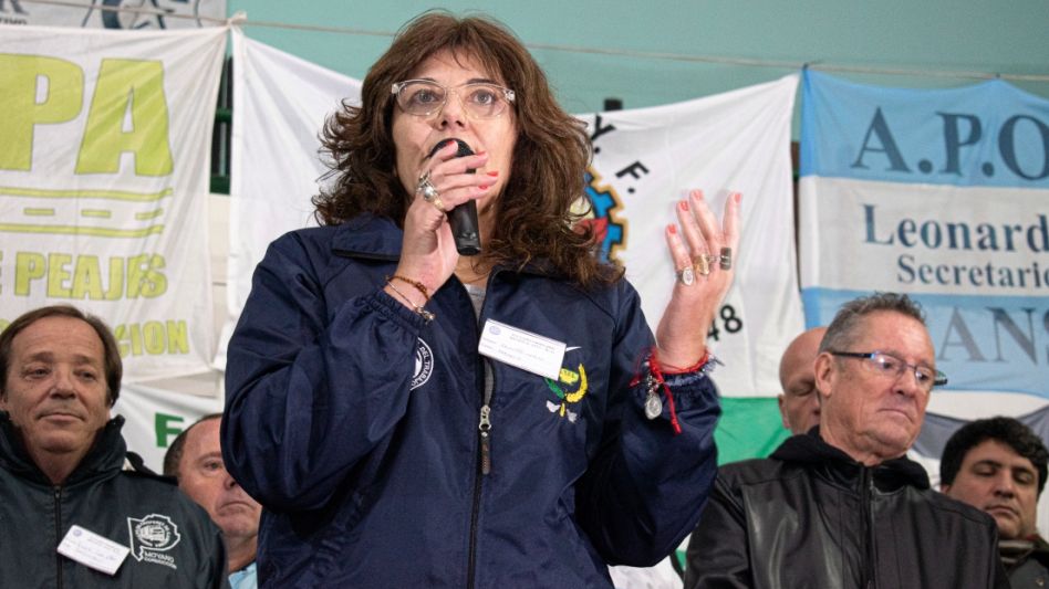 Carina Brunetto se convirtió el viernes pasado en la primera mujer en ocupar el cargo de delegada regional de la CGT en el ámbito de la provincia de Buenos Aires. FOTOS: NACHO CORREA