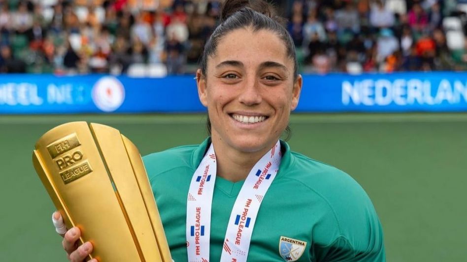 La azuleña Clara Barberi es una de las 11 jugadoras que disputarán por primera vez una Copa del Mundo. Foto: gentileza Instagram Clara Barberi.