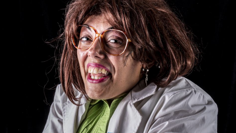Carla Laneri en el papel  de Hilda, en el Español 