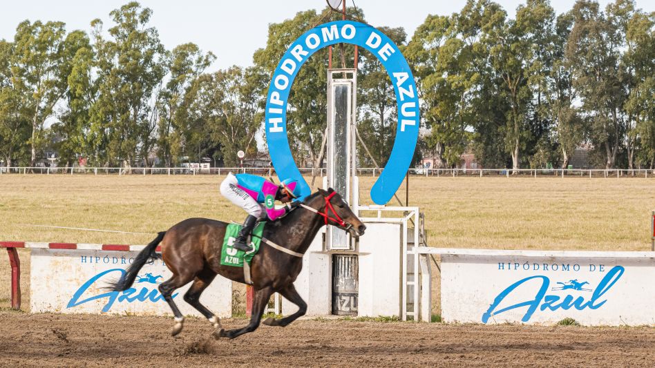 El de Laguna, con el jockey Juan Diestra al mando, se quedó con el Premio Provincias Unidas del Rio de La Plata. Foto: Nacho Correa.