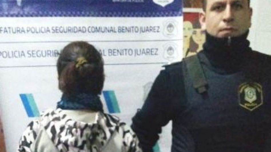 La acusada de este homicidio podría ser condenada a prisión perpetua.   POLICÍA COMUNAL BENITO JUÁREZ/PBA