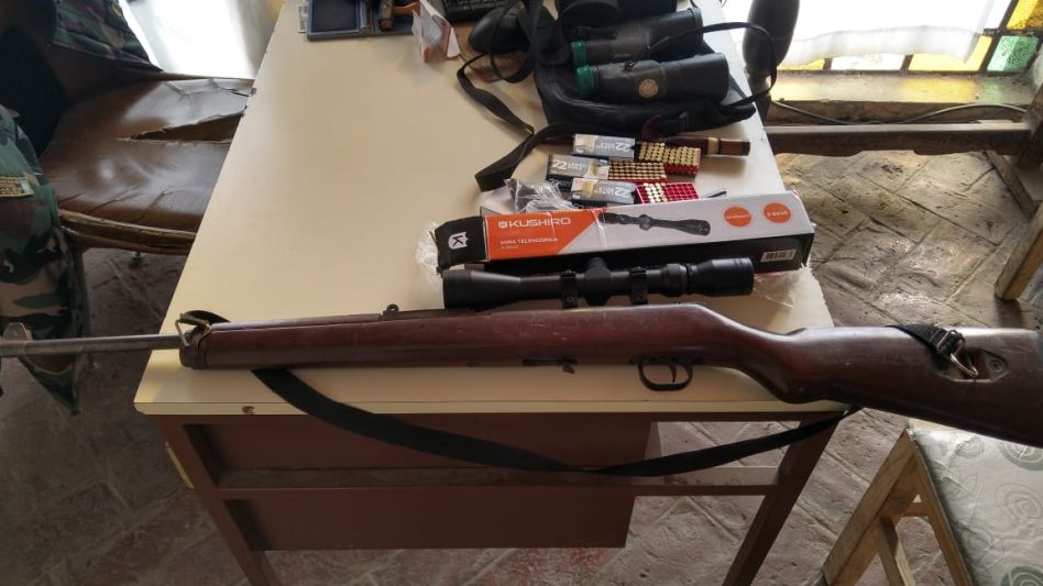 Cazador arrestado por la tenencia ilegal de una carabina