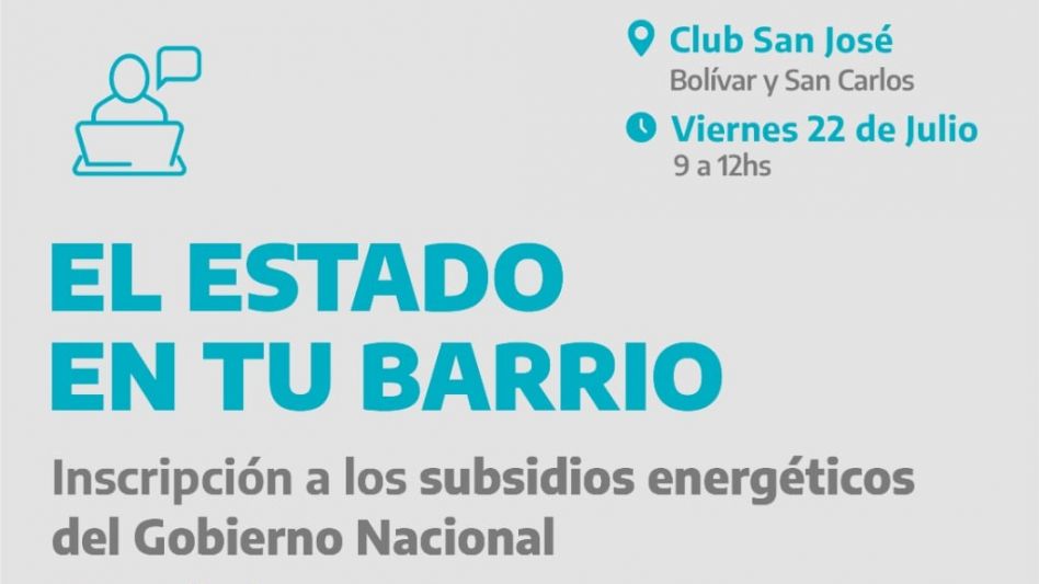 Continúa hoy   "El Estado   en tu barrio"