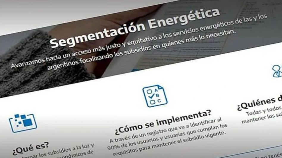 Tarifas: estiman que 11 millones de hogares se inscribirán en la segmentación y amplían plazos