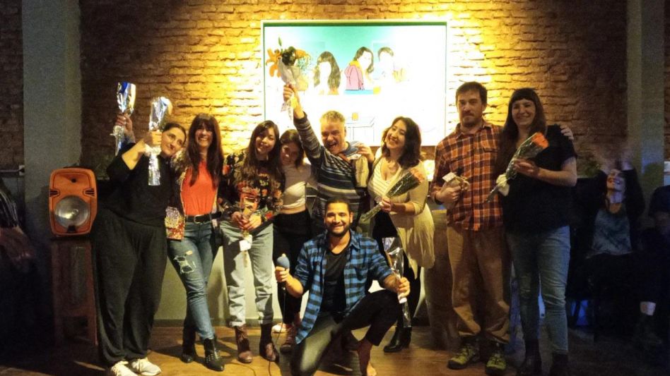 Algunos de los artistas que formaron parte de esta propuesta.   GENTILEZA EMILIANO TUINSTRA   
