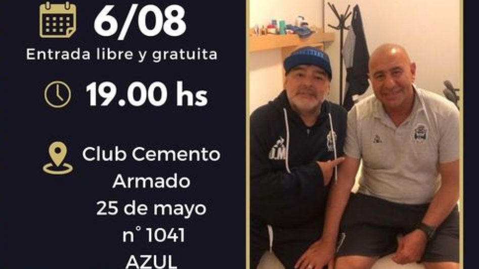 Se viene la charla Maradoniana en Cemento Armado 
